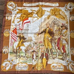 Hermes silk scarf